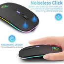 Mouse Wireless Bluetooth RGB Recarregável iMice
